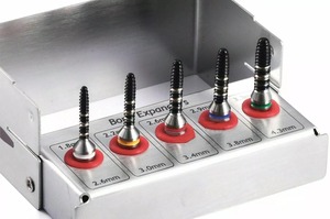 Kit d'extenseur d'os flambant neuf de haute qualité 5 pièces vis implant dentaire enduit de titane chirurgie chirurgicale en acier inoxydable - Product Image 2
