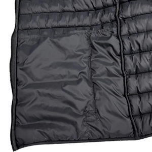 Gilet matelassé sans manches décontracté pour homme avec col montant, logo personnalisé, veste d'hiver respirante, fermeture éclair - Product Image 5