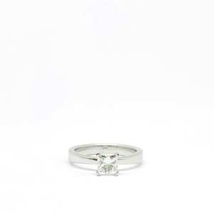 6mm Princess Cut Moissanite Solitaire <b>Ring</b> | Silver Gold Engagement Promise <b>Ring</b> | Fine Jewelry <b>Custom</b> OEM Wholesale - Product Image 4