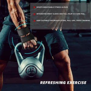 Venta al por mayor de guantes de entrenamiento de cuero personalizados de la mejor calidad levantamiento de pesas correa de muñeca ajustable para los mejores guantes deportivos para gimnasio Fitness - Product Image 6