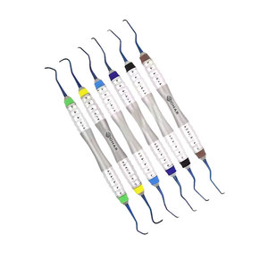 Proveedor de herramientas dentales quirúrgicas Juego de 6 piezas Juegos de curetas de acero de alta calidad a la venta Instrumentos dentales al mejor precio DE LOHAR - Product Image 1