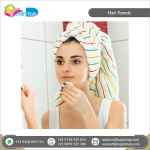 Optimum Quality 100% Cotton <b>Hair</b> <b>Wrap</b> <b>Towels</b> Rectangular Shape-Low Price for Hotel Home Outdoor Usage - Product Image 5