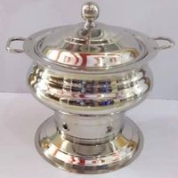 Chauffe-Plats de Luxe Écologique en Acier Inoxydable Argenté pour Buffet, Usage Professionnel en Restaurant, Taille Personnalisée, Haute Qualité Tayyab