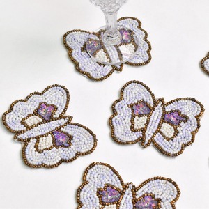 Ensemble de sous-verre perlé fait à la main tapis de boisson décoratifs pour la maison cuisine bureau bureau thé café support de tasse approvisionnement en gros - Product Image 4