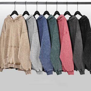 เสื้อฮู้ดแบบสวมหัวโอเวอร์ไซส์สำหรับผู้ชายเสื้อฮู้ดพิมพ์ลายพัฟฟ์ไหล่ตกกระแทก - Product Image 1