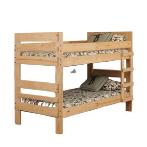 Lit superposé en bois au design minimaliste, dernière collection, pour enfants, lit double moderne pleine grandeur, idéal pour appartement et chambre à coucher, vente en gros - Product Image 1