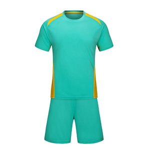 Conjunto de fútbol para hombre, Camiseta deportiva, pantalones cortos, Color de contraste, ropa deportiva que absorbe el sudor, camiseta de fútbol para adultos, conjuntos deportivos de fútbol para mujer - Product Image 3