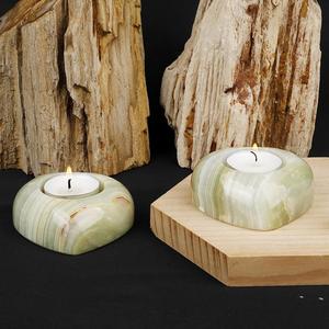 Creative heart-shaped Marble Candle Holders craft for decoration - Product Image 4