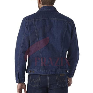 Dernière conception 100% polyester fait hommes Boxy Jeans veste imperméable en gros Boxy Jeans veste pour hommes - Product Image 2