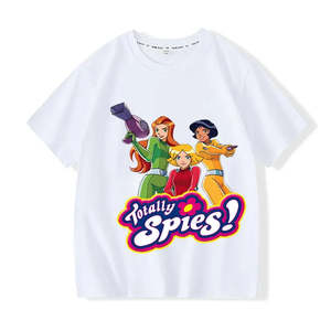 T-shirt décontracté pour garçon Totally Spies, tissu compressé avec technique d'impression, manches courtes, grandes tailles disponibles - Product Image 4