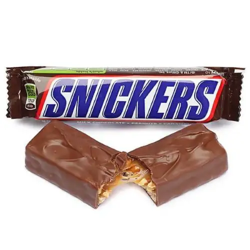 Snickers doces Chocolate Snacks agora disponíveis