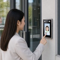 Terminal de reconnaissance faciale à écran tactile de 4,3 pouces, contrôle d'accès par carte RFID, dispositif de connexion biométrique, Wi-Fi, Linux