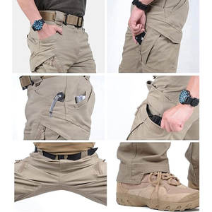 Pantalones de carga de combate al aire libre de algodón Khaki Gear Pantalones tácticos para hombres Pantalones tácticos ligeros para hombres - Product Image 4