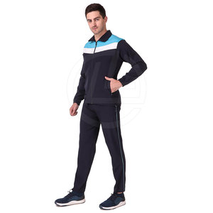Ensemble de survêtement en polyester d'hiver confortable pour hommes tissu extensible à séchage rapide léger respirant de haute qualité personnalisable - Product Image 3