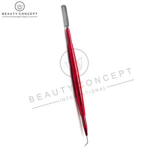 Outils de levage de cils en acier inoxydable de couleur rouge avec emballage personnalisé - Product Image 2