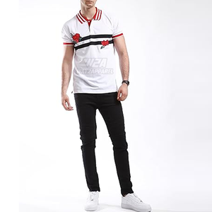 Camisetas Polo bordadas de calidad superior Camisetas Polo ajustadas para hombre Camisetas Polo bordadas transpirables para la venta - Product Image 4