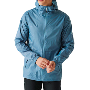 Vente directe d'usine, vestes coupe-vent à capuche pour hommes, couleur personnalisée, pour l'hiver, couleur unie avec logo sur le devant - Product Image 1