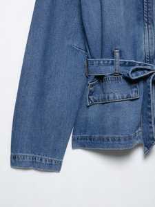 Vestes en jean pour femmes les plus vendues, bleu, logo sur le devant, respirantes, décontractées, de haute qualité, prix bas, 2024 - Product Image 4