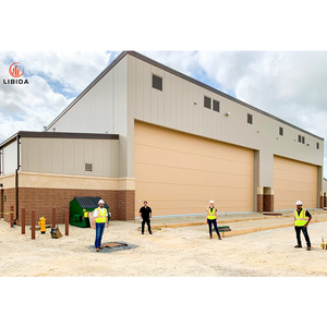 Tòa nhà công nghiệp thép hangar máy bay hangar hangar kho xây dựng kết cấu thép quy mô lớn - Product Image 1