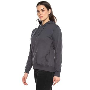 Prix de gros Sweats à capuche décontractés de haute qualité pour femmes couleur noire vierge personnalisée pour femmes pulls en coton coréen - Product Image 2
