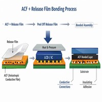 Película Protectora PET ACF para Unión de Películas Conductivas Anisotrópicas, Panel Táctil LCD OLED, FPC, Antiestática, Fácil de Despegar