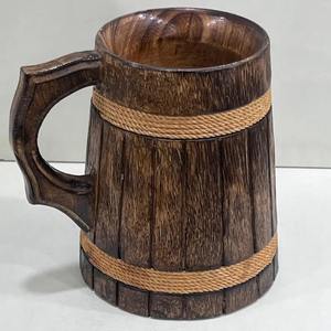 Mug en bois artisanal écologique, tasse à café ou à thé en bois massif, résistant à la chaleur, pour la cuisine, le bureau, la maison, le café, à prix de gros - Product Image 6