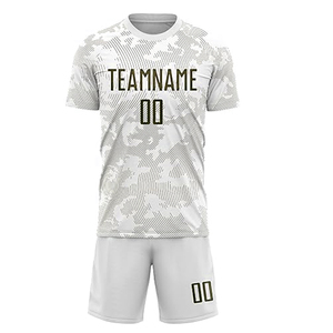 Meilleure vente ensemble de vêtements de sport pour hommes col rond France Football Jersey Shorts 100% Polyester haute qualité nouvelles fonctionnalités Logo imprimé - Product Image 3