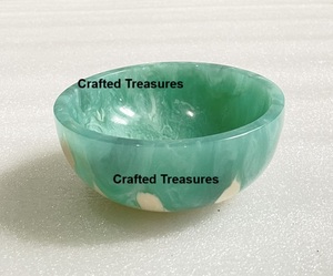 Tazón para Servir Ensaladas de Resina con Diseño de Remolino, Apto para Alimentos, para Vajilla, Decoración del Hogar, Postres y Sopas - Product Image 4