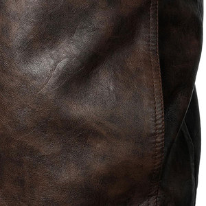 Outdoor Use <b>Men</b> <b>Leather</b> <b>Jacket</b> New Design <b>Men</b> <b>Leather</b> <b>Jacket</b> Solid Color <b>Men</b> <b>Leather</b> <b>Jacket</b> - Product Image 5