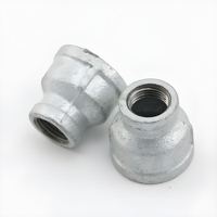 Raccord réducteur en fonte malléable galvanisé YX Modèle 270 DN80*25 PN16 Filetage BS NPT pour tuyauterie CVC Classe 1000