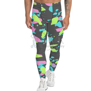 Leggings Deportivos de Cintura Alta para Hombre, con Efecto Push-Up, para Yoga y Fitness, de Spandex/Poliéster, Secado Rápido y Ajustables, en Oferta - Product Image 2