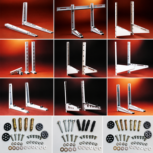 Support triangulaire flexible en métal pour <span class=keywords><strong>climatiseur</strong></span>, support pliable avec connexion par rivets pour <span class=keywords><strong>climatiseur</strong></span> extérieur - Product Image 6