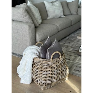 <b>Square</b>-bottomed Rattan <b>basket</b> Handmade Storage <b>Basket</b> Wholesale eco-friendly Made in Viet Nam - Product Image 5