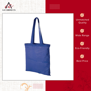 Sacs fourre-tout écologiques en vrac en toile de coton de couleur unie de la plus haute qualité du fournisseur indien - Product Image 5