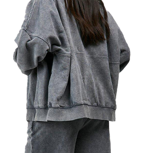 Conjunto de chándal cómodo con cremallera para mujer, chaqueta deportiva de dos piezas de cintura alta, pantalones elásticos para correr, Yoga al aire libre - Product Image 5