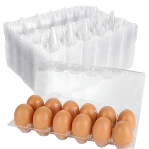 Barquettes et cartons à œufs jetables en plastique PET en gros, 2*6 trous, pour supermarchés, marque Fuxin HEVDEM - FABRIQUÉ EN TURQUIE - Product Image 3