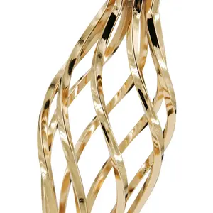 Jarrón de Metal de diseñador con acabado plateado para decoración de eventos, candelabros de Metal geométricos para el hogar, gran mayorista hecho a mano - Product Image 2