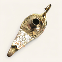 Lampe à huile décorative de style nautique Aladdin Genie avec brûleur d'encens Chirag en laiton plaqué or