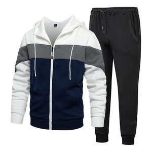 Conjunto Deportivo de Dos Piezas para Hombre, Chaqueta con Capucha y Pantalones Jogger, Transpirable, de Alta Calidad, Ecológico, Color Liso, Ligero, para Invierno - Product Image 5
