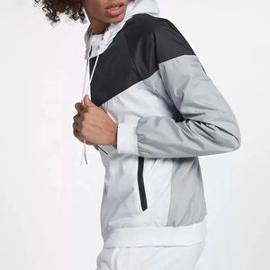 Logo personnalisé de haute qualité veste de course à glissière avec blocage de couleur coupe-vent veste de course polaire grande taille pour hommes - Product Image 4