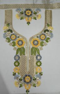 Cuello de red adornado con detalles de bordado y lentejuelas para blusa festiva vestido Kurti escote sastrería moda - Product Image 2