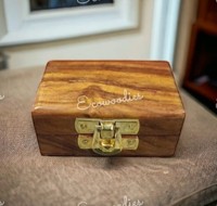 Boîtes en bambou naturel écologiques de qualité supérieure avec couvercle à charnière pour bijoux, cadeaux, présentoirs, boucles d'oreilles, herbes, épices, outils