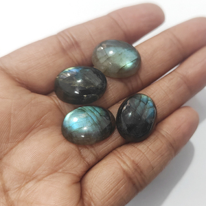4 Piezas de Labradorita Gris Natural de 18x14mm, Cabujón Ovalado de 45.65 Quilates, Iroc Sales, Gema de Alta Calidad de África, US$15.65 - Product Image 3