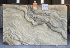 Dalles de quartzite vert aurore Forme de grande dalle polie de style design moderne pour les applications hôtelières - Product Image 4