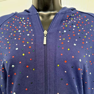 Sweats à capuche en strass pour femmes de qualité supérieure dernier design entièrement personnalisé anti-rides sweats à capuche respirants pour femme à prix de gros - Product Image 5