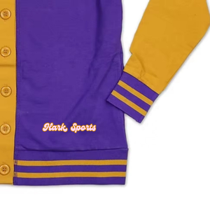 Cárdigan de Punto con Cuello en V de Acrílico para Mujer, Estilo Casual, con Parches Bordados, Logotipo Personalizado y Letras, para Invierno - Product Image 6