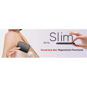 Power Bank Magnetico Ultra Sottile IWALK PowerGrip Slim 18W in Lega di Alluminio, Corrente 3A, Ricarica Wireless 20W, Logo IOS, con Cavo - Product Image 6