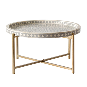 Muebles de Alta Calidad con Incrustaciones de Hueso, Mesa con Incrustaciones de Hueso a Precio de Fábrica India, Mesa de Centro con Incrustaciones de Hueso, Diseño Moderno, Aspecto de Lujo - Product Image 5