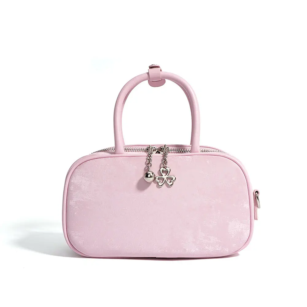 Customizable Logo Women's Small Duffel Bag 2024 Genuine Leather Chinese Style Clutch Cowhide Handbag Single Shoulder Bag