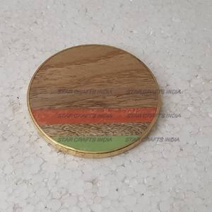 Posavasos Redondos de Madera Natural y Resina, Hechos a Mano, Pulidos, Decoración de Mesa, Utensilios de Cocina, Posavasos de Alta Calidad - Product Image 5